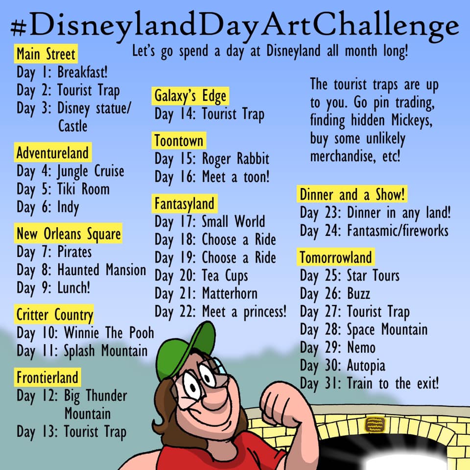 Disneyland Drawing Challenge by Jimmy Purcell
